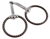 Antique Ballhinge Ring Snaffle Bit with Dots
