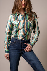 Stripe Shirt Turquoise