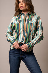 Stripe Shirt Turquoise