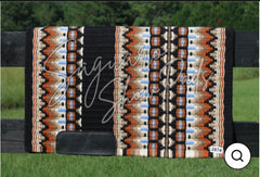 Carmichael 2.0 Show Pad - Black, Cream, Rust & Sky Blue