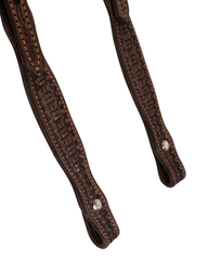 Strait One Ear Headstall Bamboo Tooled