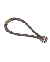 16 Plait Bosal Choco Leather Covered 5/8''