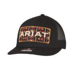 Casquette Ariat Noire ''Patch'' Southwestern