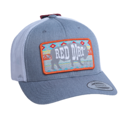 Aztec Buffalo Caps - Grey Heather / White