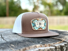 Aztec Jango Caps - Brown/White 5 Panel