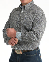Chemise Paisley Bleu