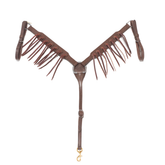 Bricole FG Choco Cuir Renversé Concho Parachute & Frange