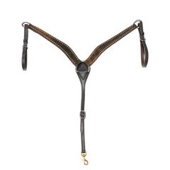 FG Choco Breastcollar Roughout Buckstitch