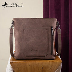 Fringe Crossbody Bag, Braided Turquoise & Cross Detail