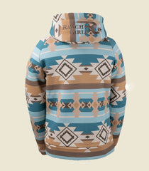 Veste avec Capuche Shirley Aztec - Turquoise & Tan