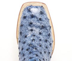 Imitation Ostrich Denim Boots