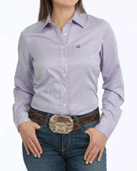 Chemise Ligné Mauve