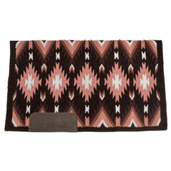 Sur Tapis Ranch ''Scout'' - Brun, Vieux Rose, Rose Pale & Blanc