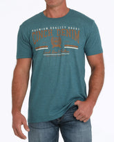 Teal Cinch Denim T-Shirt