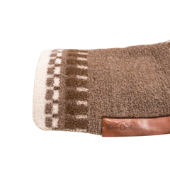 Tapis de Selle en Laine Compressé 28x30''