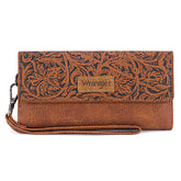 Wrangler Western Floral Tooled Wallet