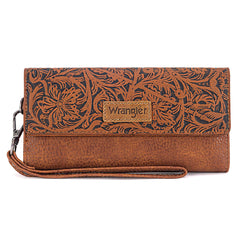 Wrangler Western Floral Tooled Wallet