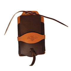 Saddle Cellphone Leather Case - Dark Brown