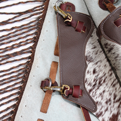 Demi Chaps Western Poils de Vache - Brun