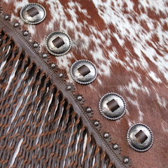 Demi Chaps Western Poils de Vache - Brun