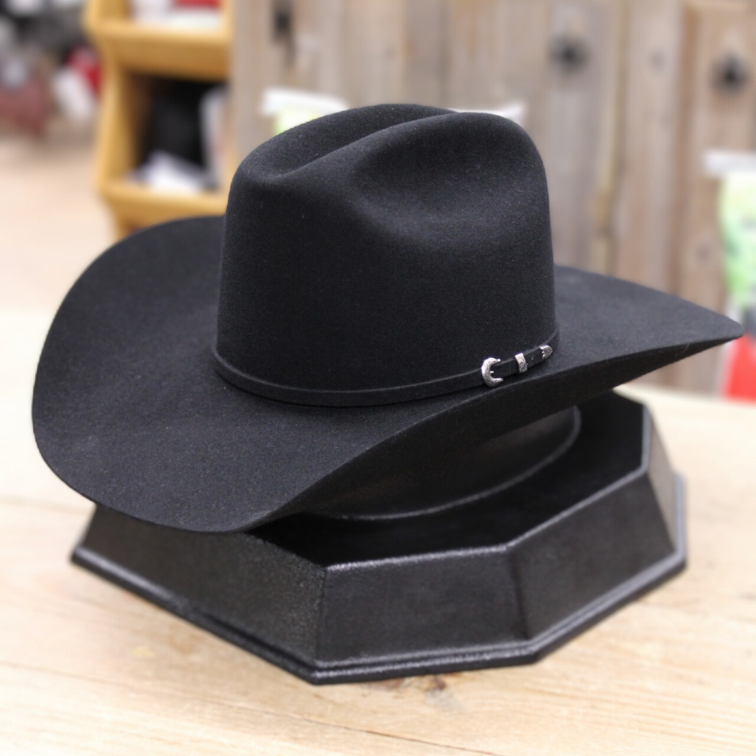 Chapeau en Feutre Noir 10x - Cowboy Top