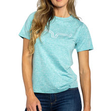 Load image into Gallery viewer, Ladies Outlier Tech T-Shirt - Turquoise
