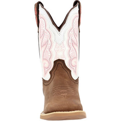 Bottes de Cowboy pour Enfants - Blanc & Rose