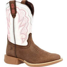 Load image into Gallery viewer, Kid&#39;s Western Boots - White &amp; Pink

