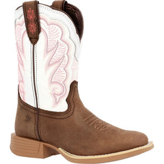 Bottes de Cowboy pour Enfants - Blanc & Rose