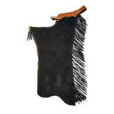 Black Show Chaps with Leather Top