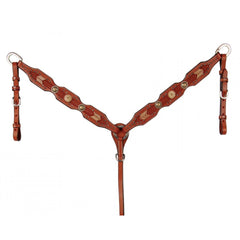Rawhide & Basket Breastcollar