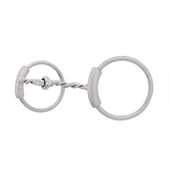 FG SS Brushed Twisted Wire Loose Ring Bit With Sleeves