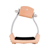 Aluminium Angled Stirrups with Rubber Pads