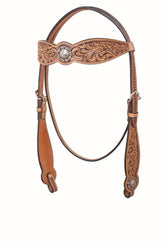 Antique Floral & Basket Browband Headstall - FG Pro Shop Inc.