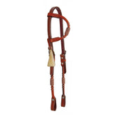 One Ear Headstall with Rawhide & Horse hair