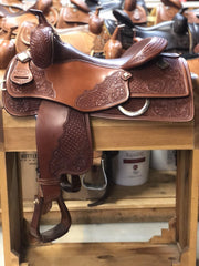 Jim Taylor Custom Reining Saddle 16" - FG Pro Shop Inc.