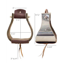 Étrier Open Range en Bois & Acier Inoxydable 5-1/4''