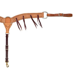 Roughout Breastcollar with Leather Fringe