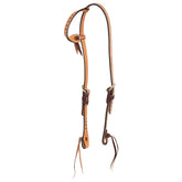 Bride à Oreille en Cuir Renversé avec Buckstitch