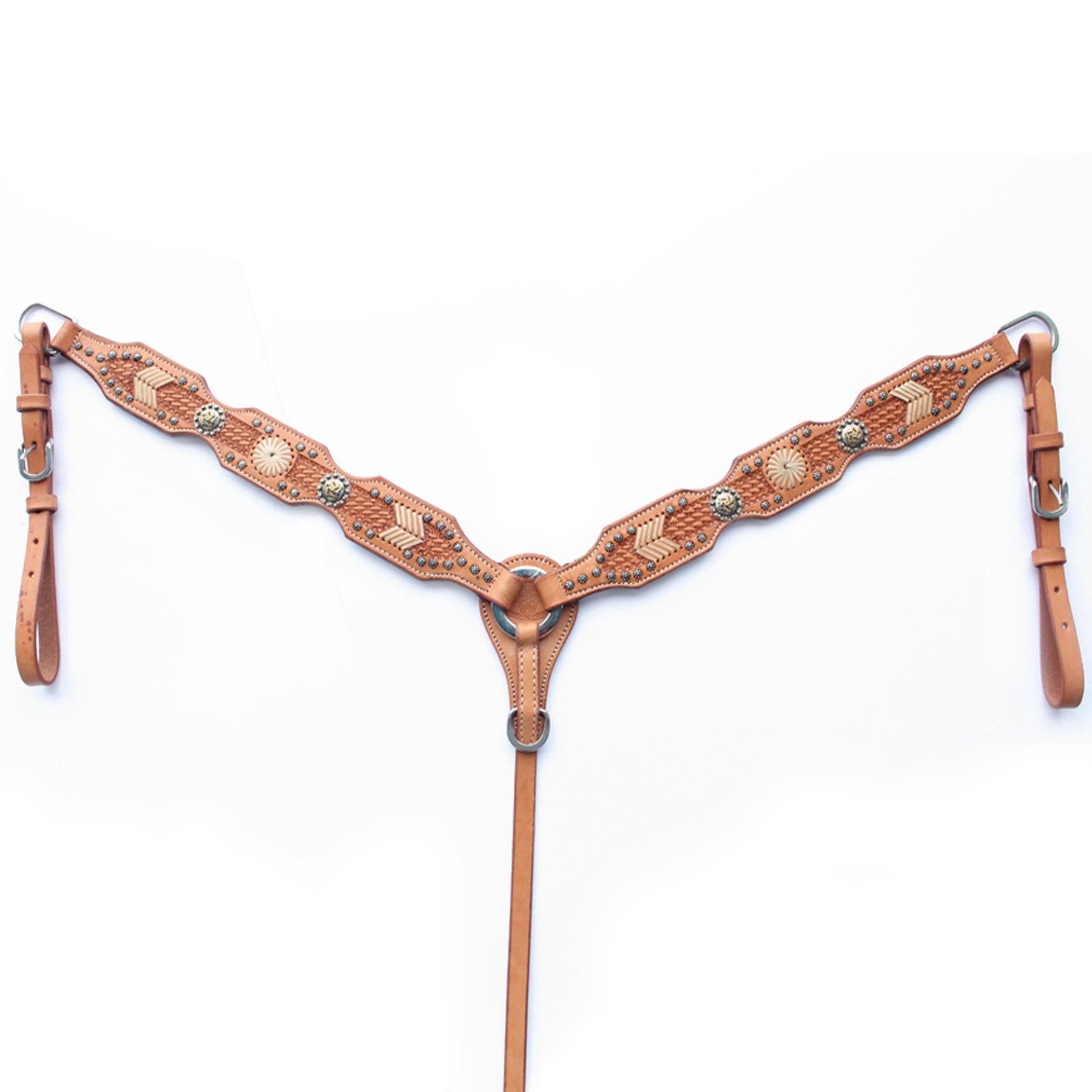 Rawhide & Basket Breastcollar - FG Pro Shop Inc.