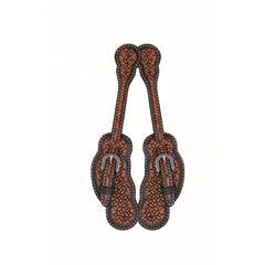 JT Two-Tone Infinity Scallop Spur Straps - Ladies - FG Pro Shop Inc.
