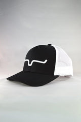 Weekly Trucker Cap By Kimes Ranch - Black/White - FG Pro Shop Inc.