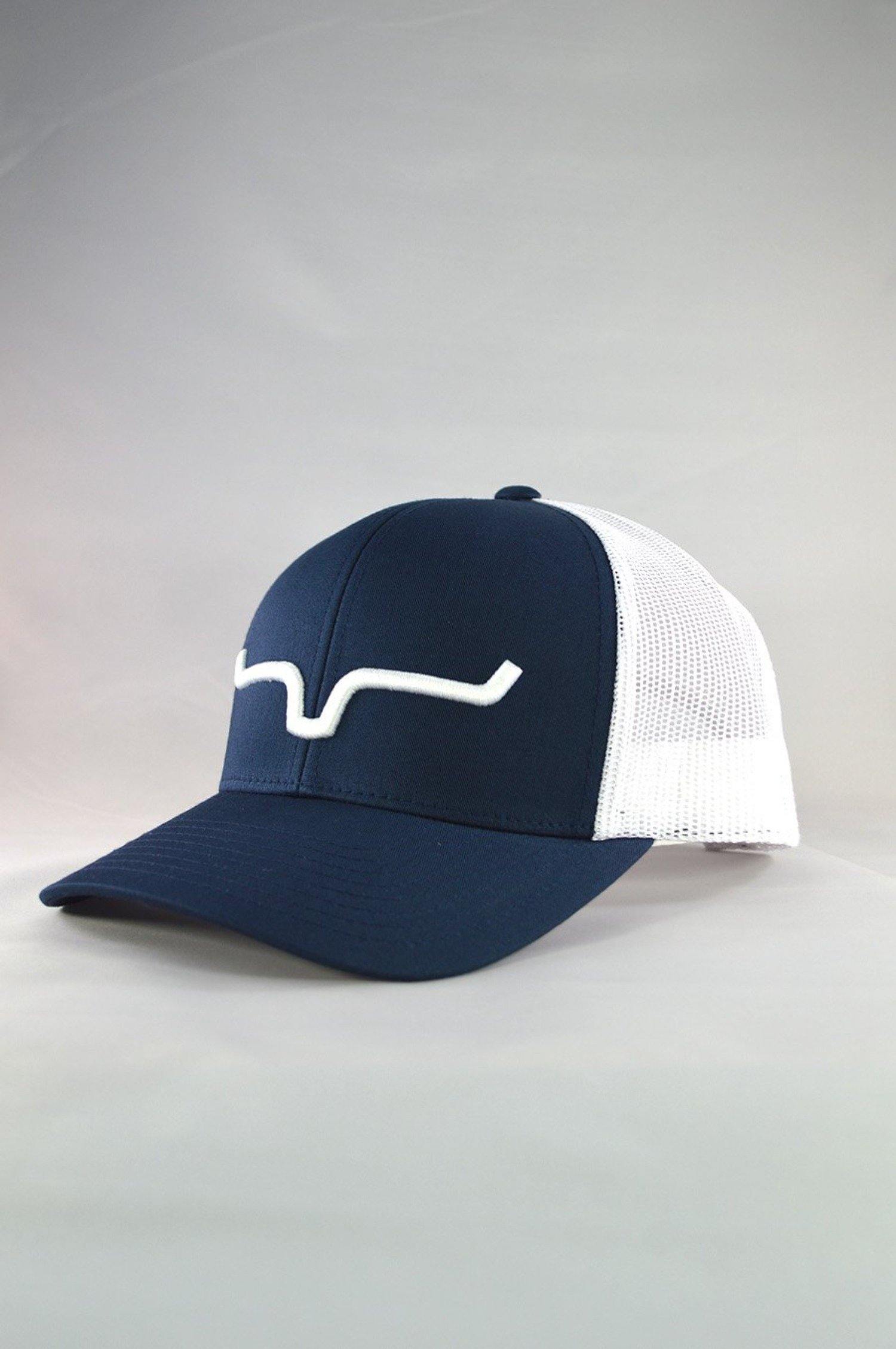 Weekly Trucker Cap By Kimes Ranch - Navy/White - FG Pro Shop Inc.