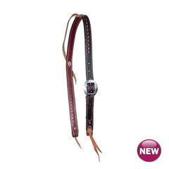 Chocolate & Tan Buckstitch Headstall Slip Ear - FG Pro Shop Inc.