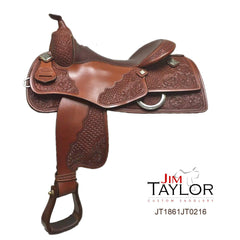 Jim Taylor Custom Reining Saddle 16" - FG Pro Shop Inc.