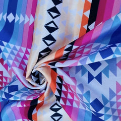 Foulard Deluxe en Satin 44x44'' - Tribal Rose