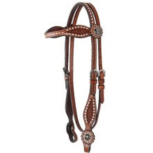 Load image into Gallery viewer, Country Legend Buckstitch/Basket Browband Headstall - FG Pro Shop Inc.
