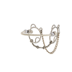 Twisted Wire with Dog Bone Bit and Hackamore Combo