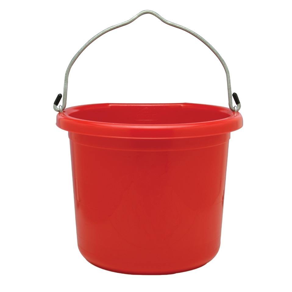 Fortiflex® Flat Back Bucket 24 Qt. / 22.7 L (FB-124) - FG Pro Shop Inc.