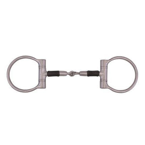 FG Clinician Pinchless Dee Ring Snaffle Bit w/Rubber Covered Bars - FG Pro Shop Inc.